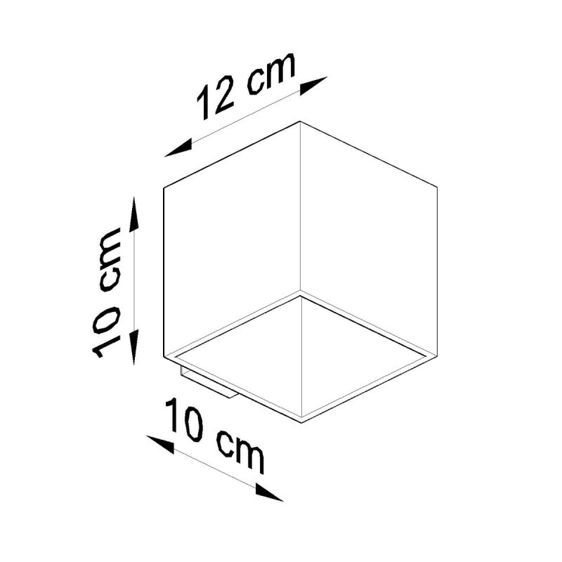 Kinkiet QUAD 1 biały - obrazek 6