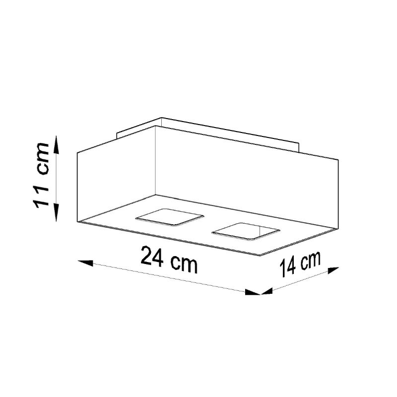 Plafon MONO 2 biały - obrazek 4