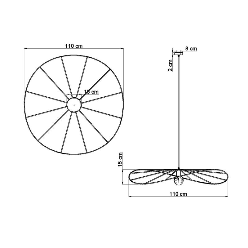 Lampa wisząca ESKOLA 110 czarna - obrazek 4