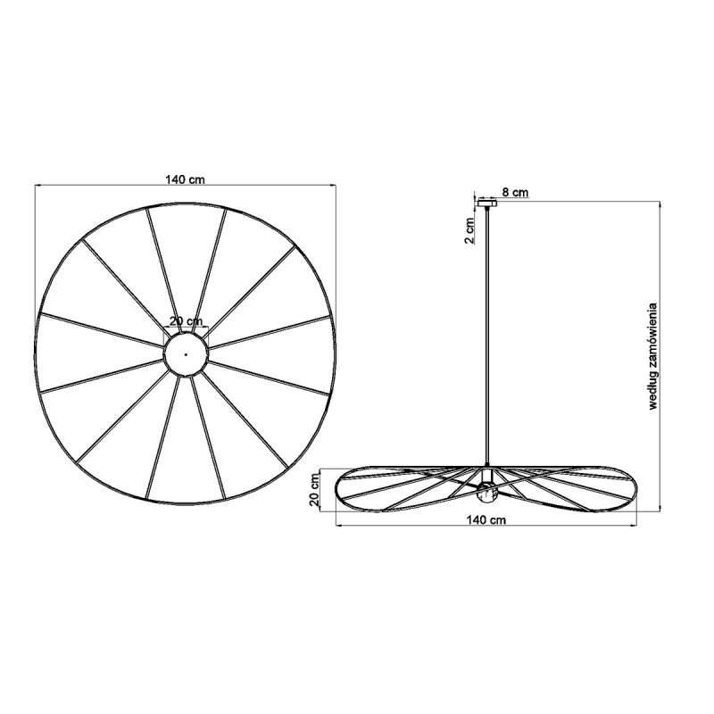 Lampa wisząca ESKOLA 140 czarna - obrazek 4