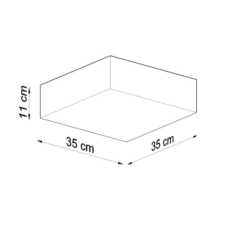 Plafon HORUS 35 biały - obrazek 4