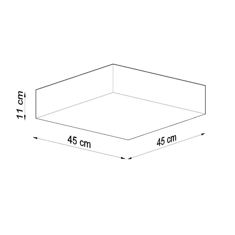 Plafon HORUS 45 szary - obrazek 4