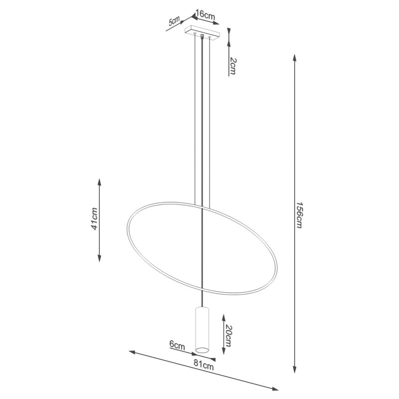 Lampa wisząca HOLAR 1 czarna - obrazek 8