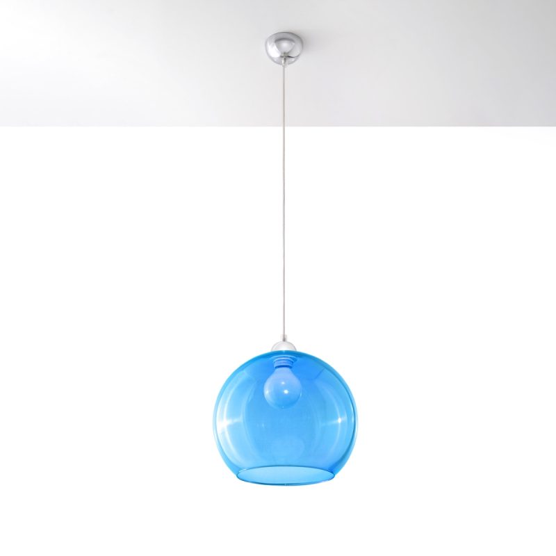 Lampa wisząca BALL błękitna - obrazek 2