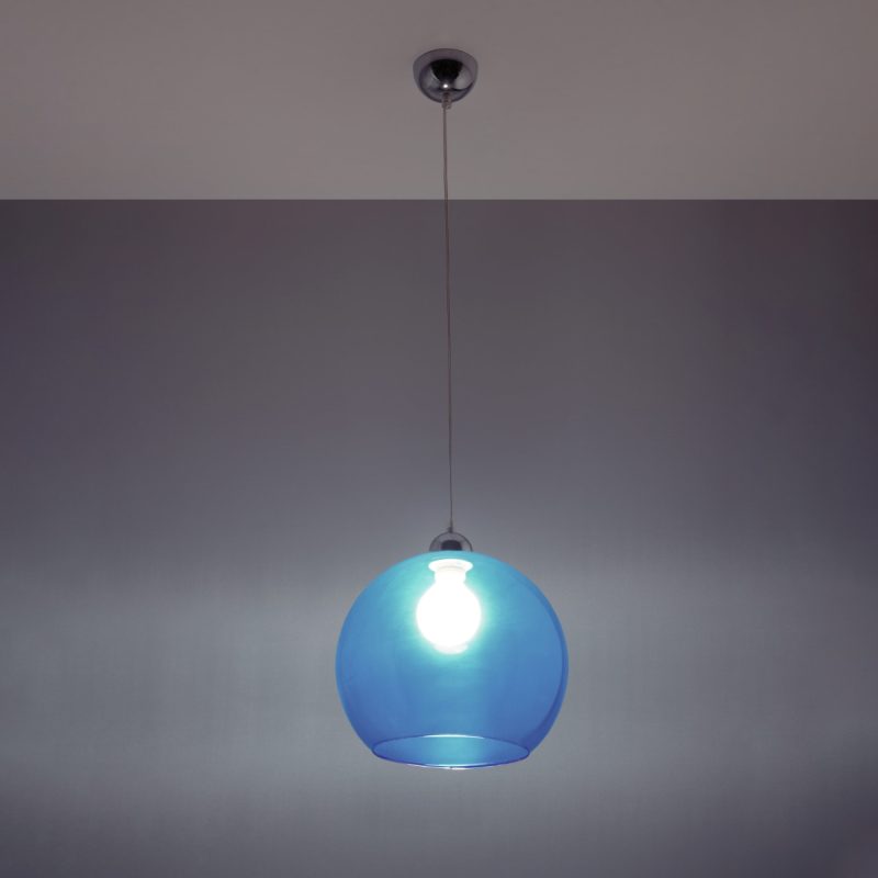 Lampa wisząca BALL błękitna - obrazek 3