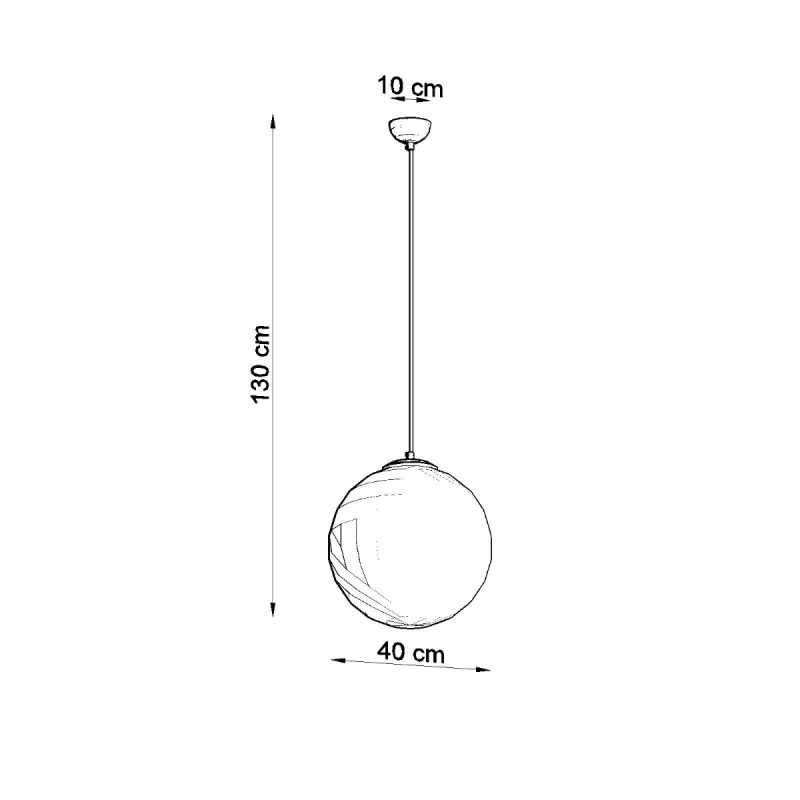 Lampa wisząca UGO 40 chrom - obrazek 4