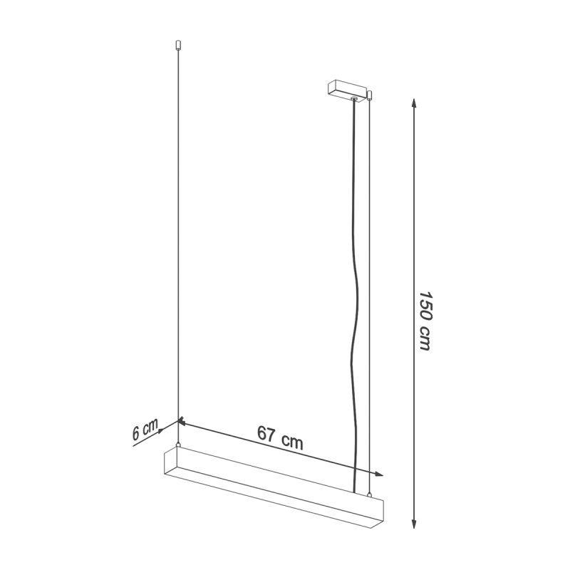 Lampa wisząca PINNE 67 biała 3000K - obrazek 8