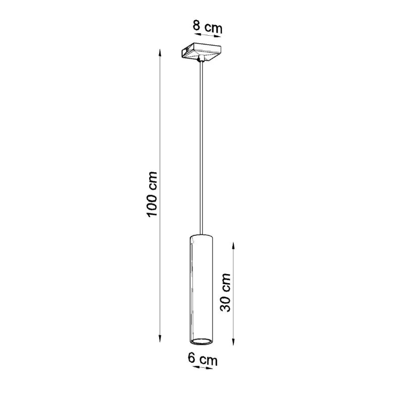 Lampa wisząca LAGOS 1 biały - obrazek 4