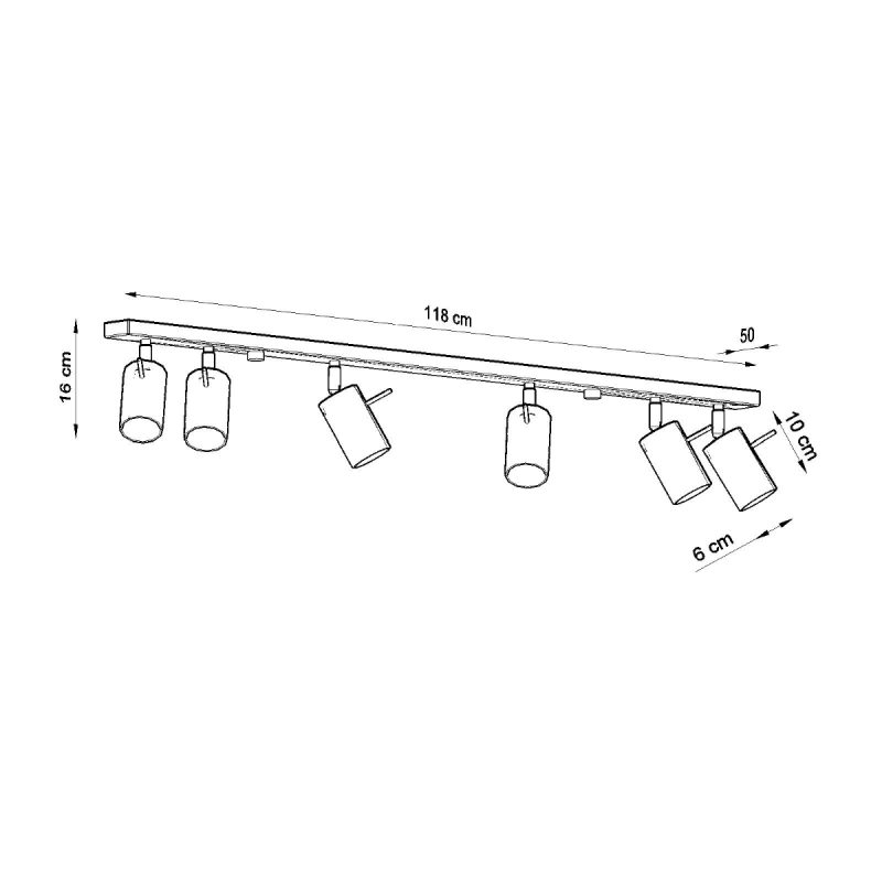 Plafon RING 6L biały - obrazek 4