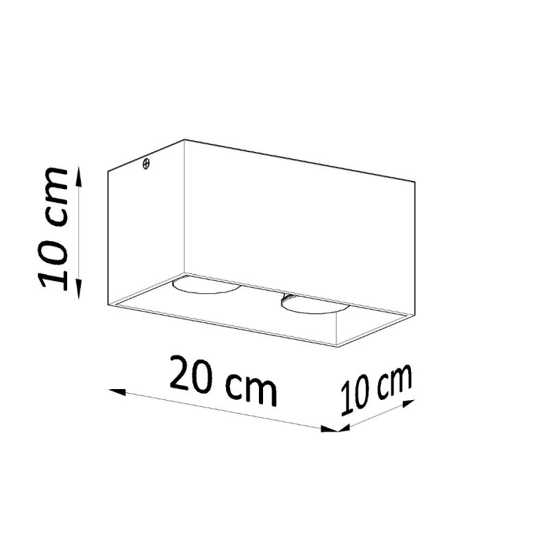 Plafon QUAD MAXI czarny - obrazek 5