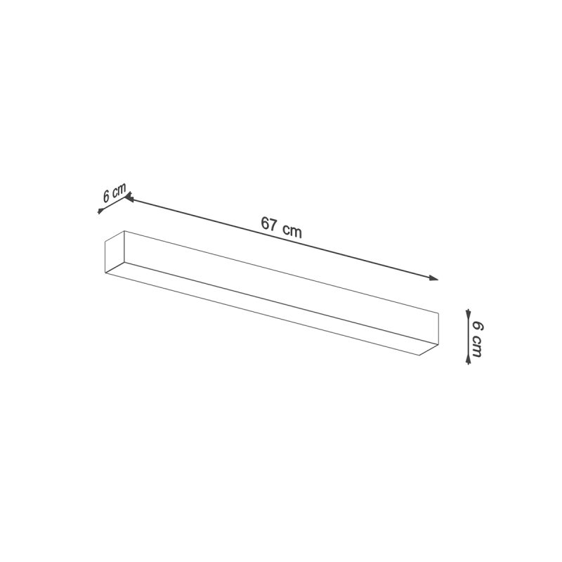 Plafon PINNE 67 szary 3000K - obrazek 6