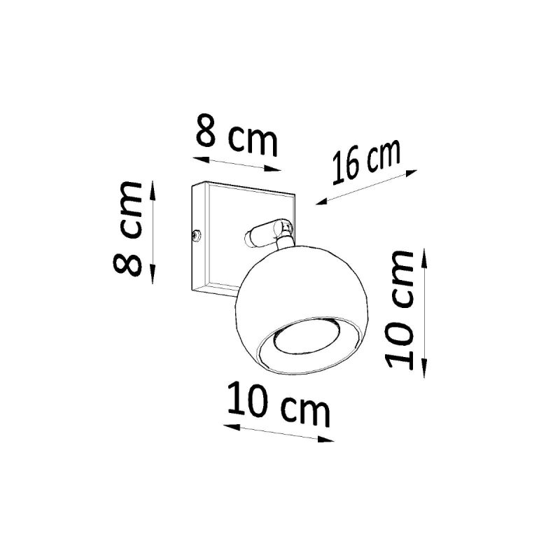 Kinkiet OCULARE czarny - obrazek 4