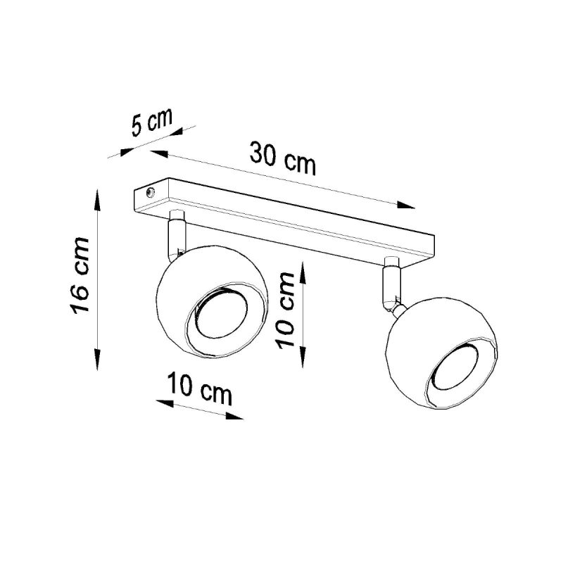 Plafon OCULARE 2 czarny - obrazek 4