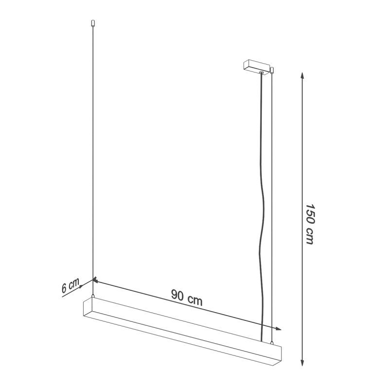 Lampa wisząca PINNE 90 czarna 4000K - obrazek 8