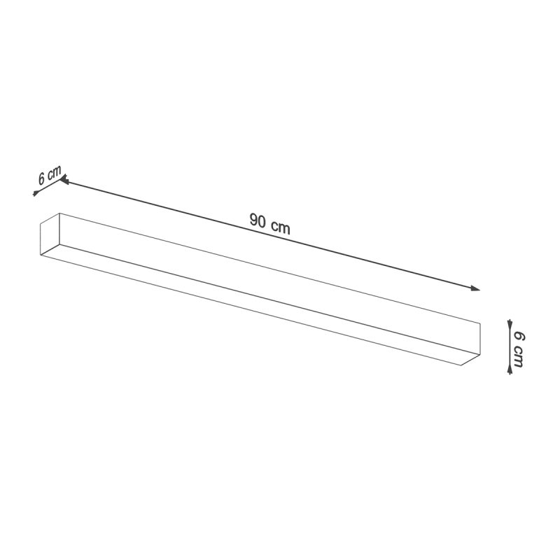 Kinkiet PINNE 90 czarny 3000K - obrazek 6