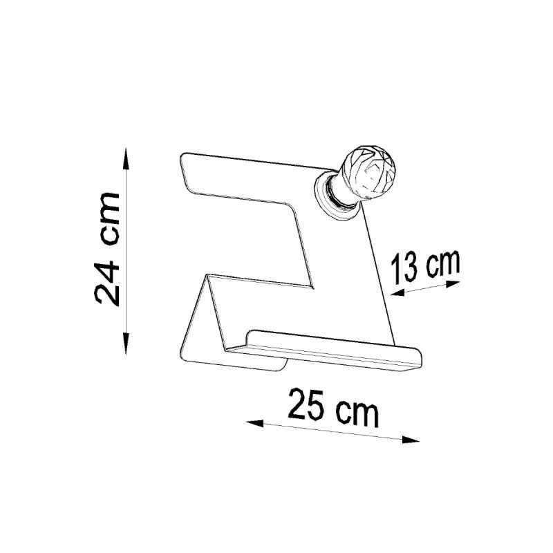 Lampa biurkowa INCLINE czarna - obrazek 4