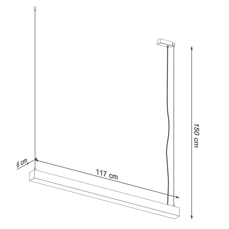 Lampa wisząca PINNE 117 czarna 4000K - obrazek 8