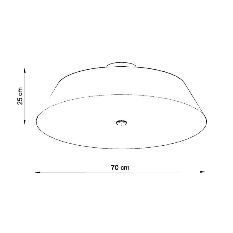 Plafon VEGA 70 czarny - obrazek 4