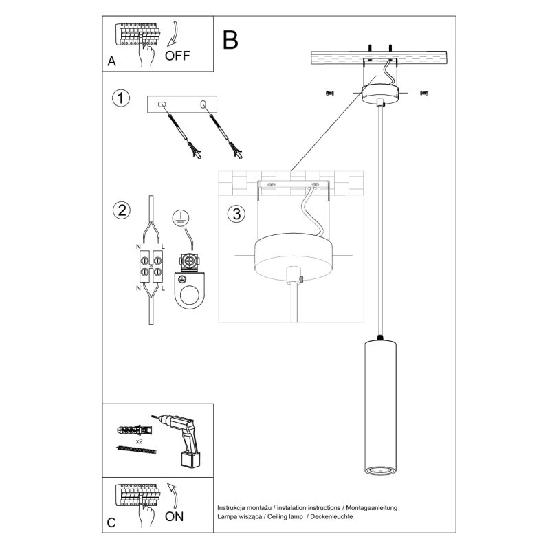 Lampa wisząca ceramiczna NANCY - obrazek 5