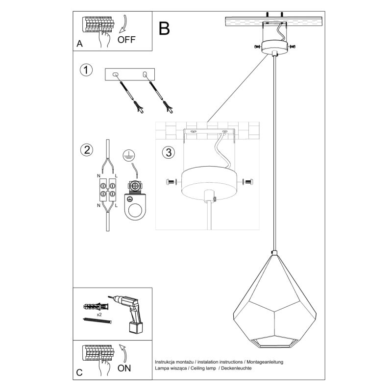 Lampa wisząca ceramiczna PAVLUS - obrazek 5