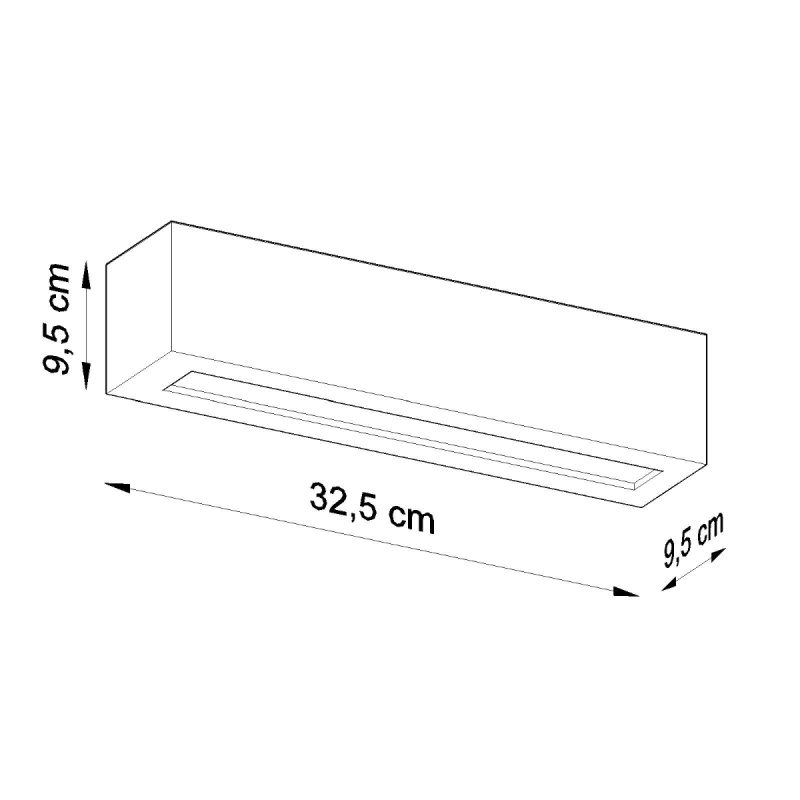 Kinkiet ceramiczny VEGA szary - obrazek 4