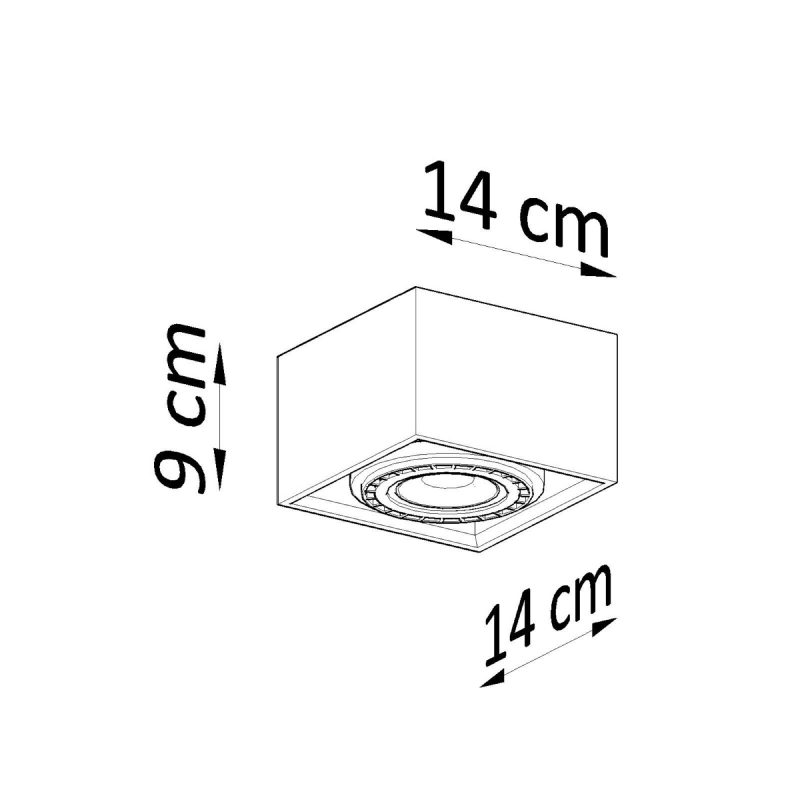 Plafon QUATRO 1 beton - obrazek 4