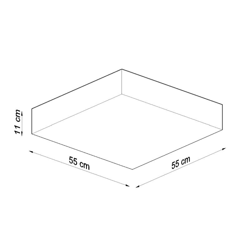 Plafon HORUS 55 czarny - obrazek 4