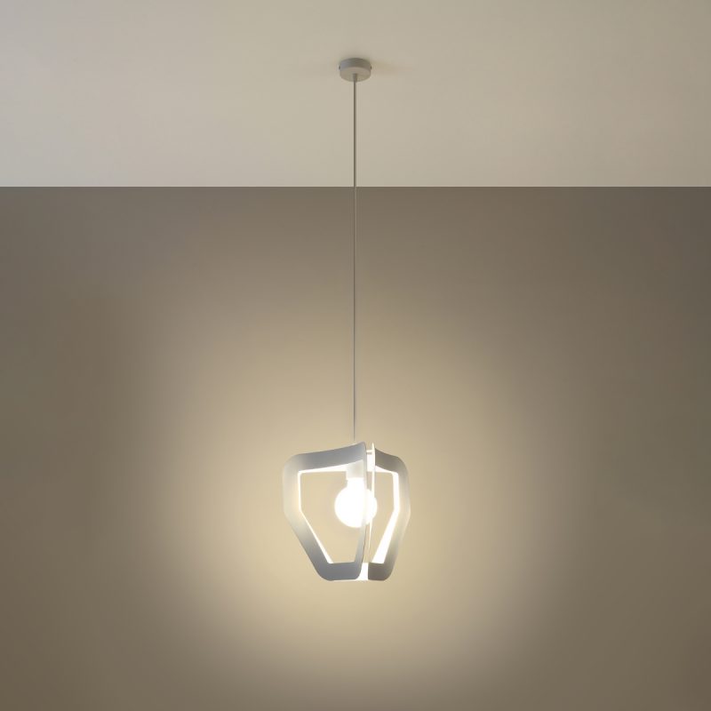 Lampa wisząca TRES biała - obrazek 3