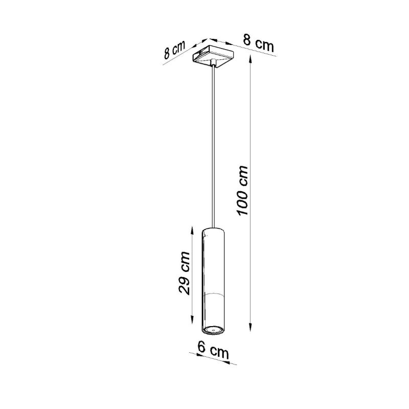 Lampa wisząca LOOPEZ 1 czarny/chrom - obrazek 4