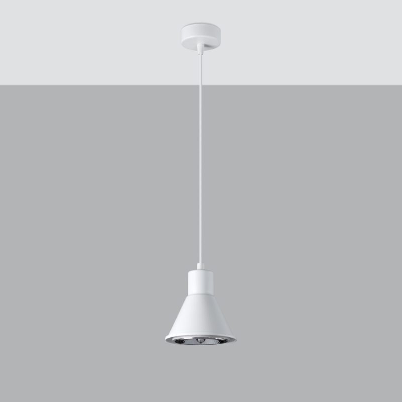 Lampa wisząca TAZILA 1 biała [ES111] - obrazek 2