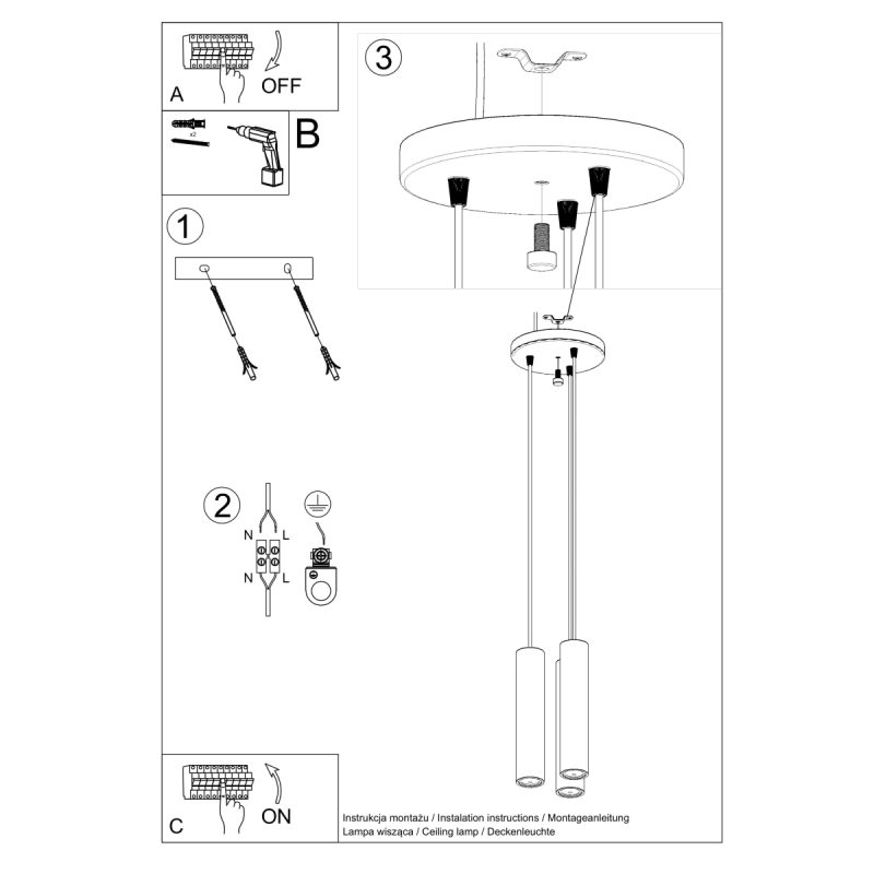 Lampa wisząca LINO 3P - obrazek 5