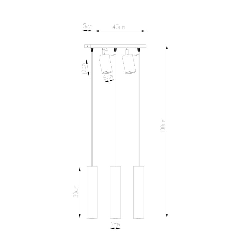 Lampa wisząca RING 3 czarny - obrazek 4