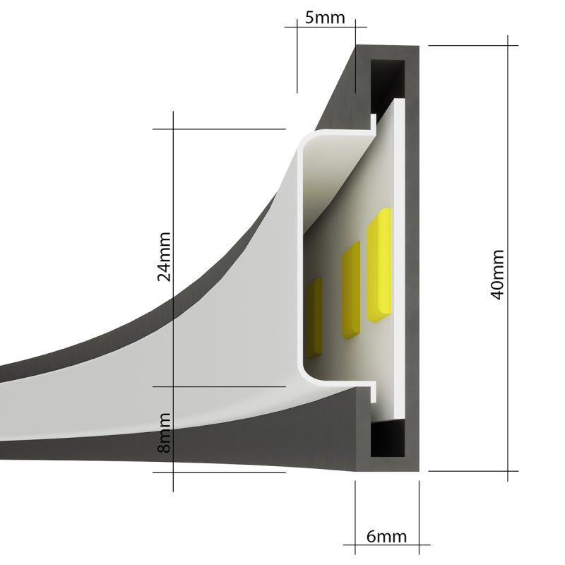 Lampa wisząca RIO 55 biały LED 3000K - obrazek 8