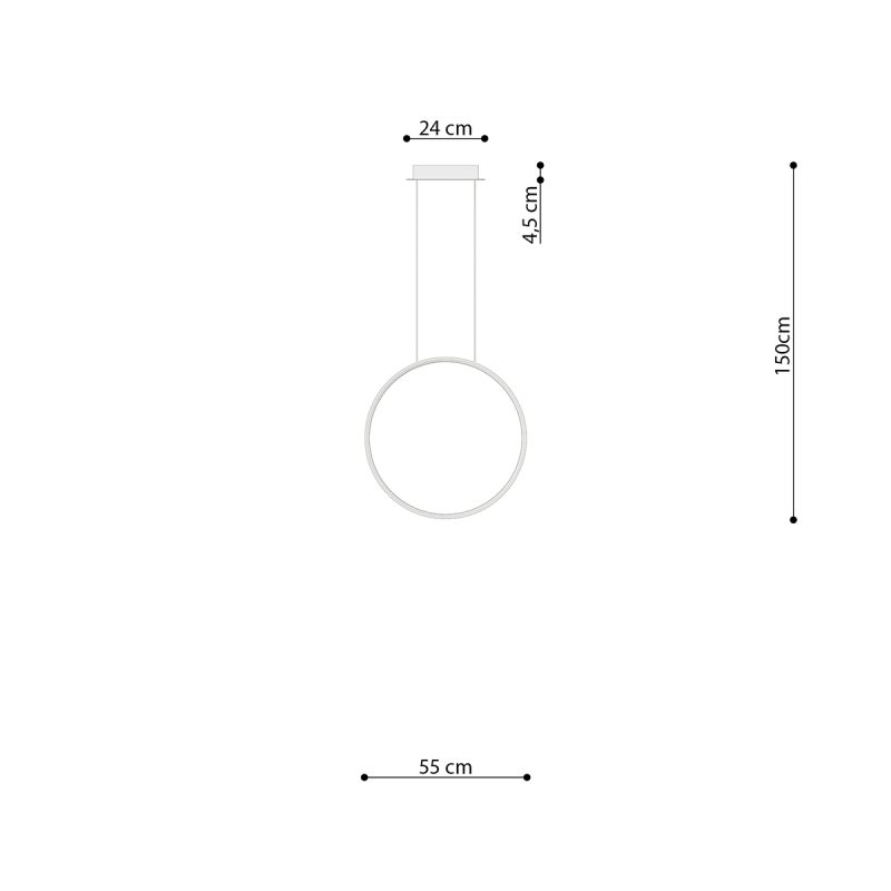 Lampa wisząca RIO 55 biały LED 3000K - obrazek 9