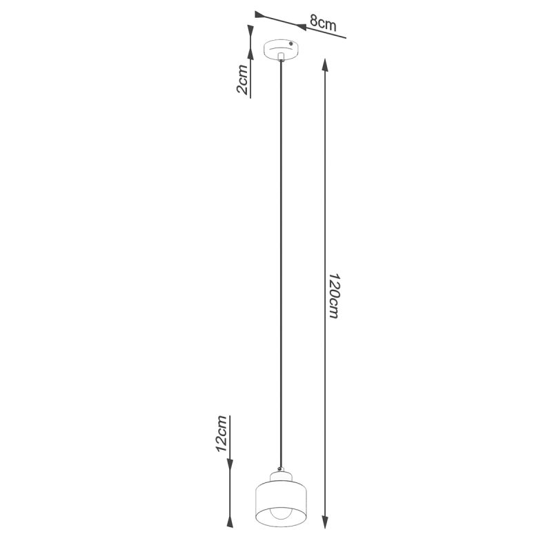 Lampa wisząca SAVAR 1 czarna - obrazek 5