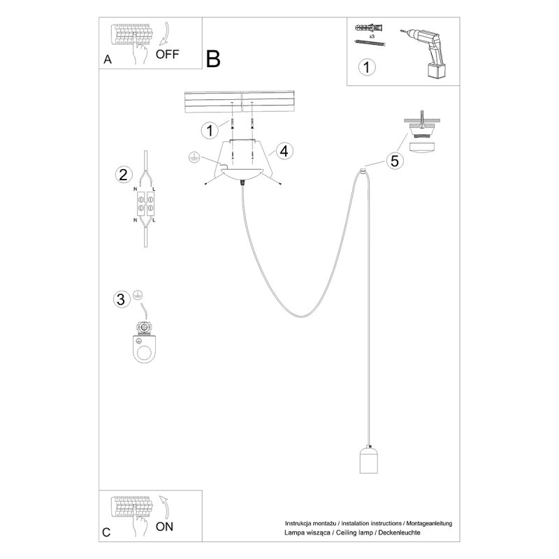 Lampa wisząca NESO 1 LONG - obrazek 8