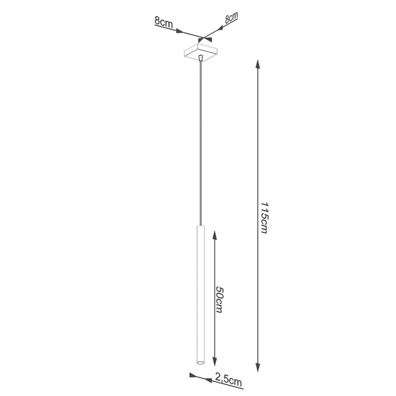 Lampa wisząca PASTELO 1 złota - obrazek 5