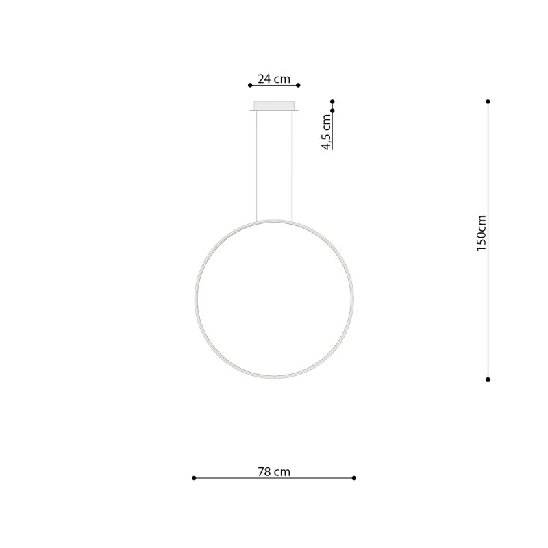 Lampa wisząca RIO 78 czarny LED 3000K - obrazek 7