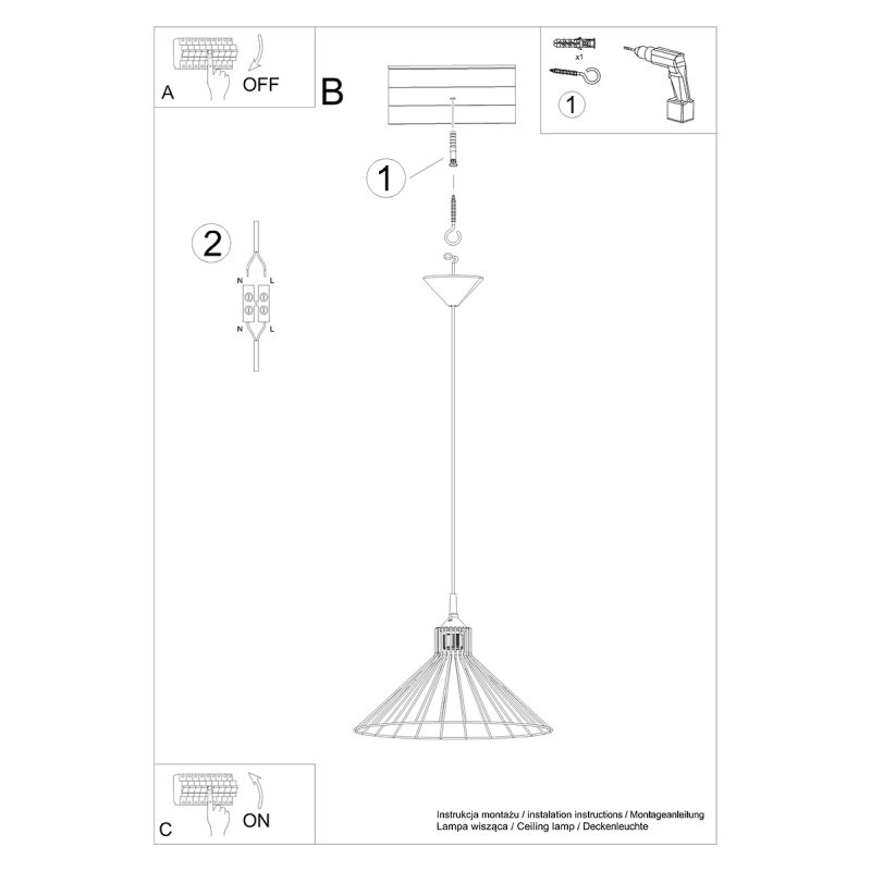 Lampa wisząca EDA - obrazek 6