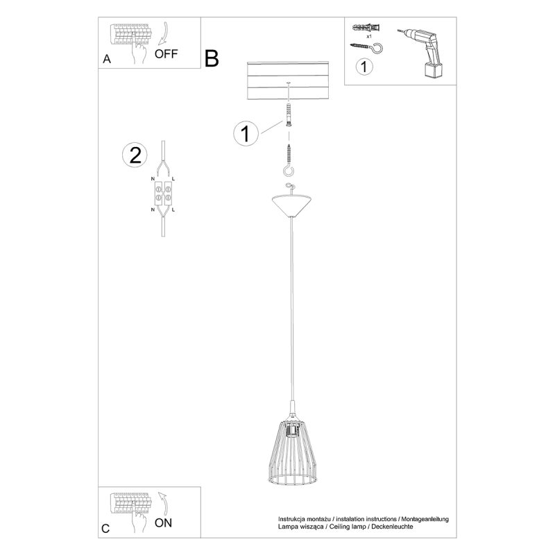 Lampa wisząca LEYO - obrazek 6