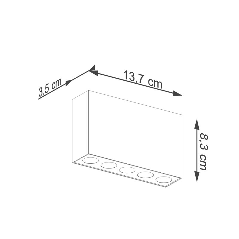 Plafon SOLE czarny LED - obrazek 5