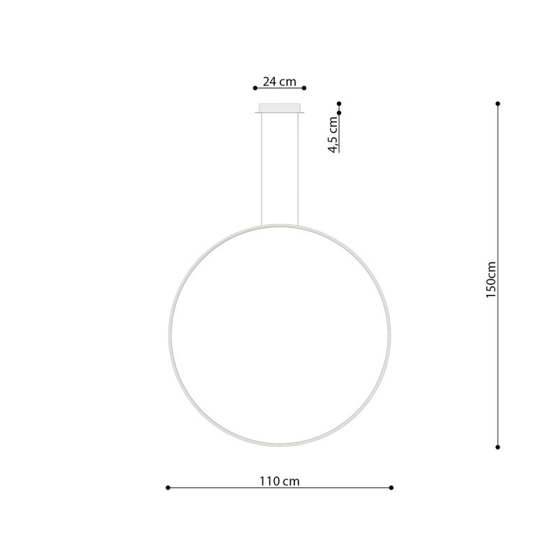 Lampa wisząca RIO 110 czarny LED 4000K - obrazek 7