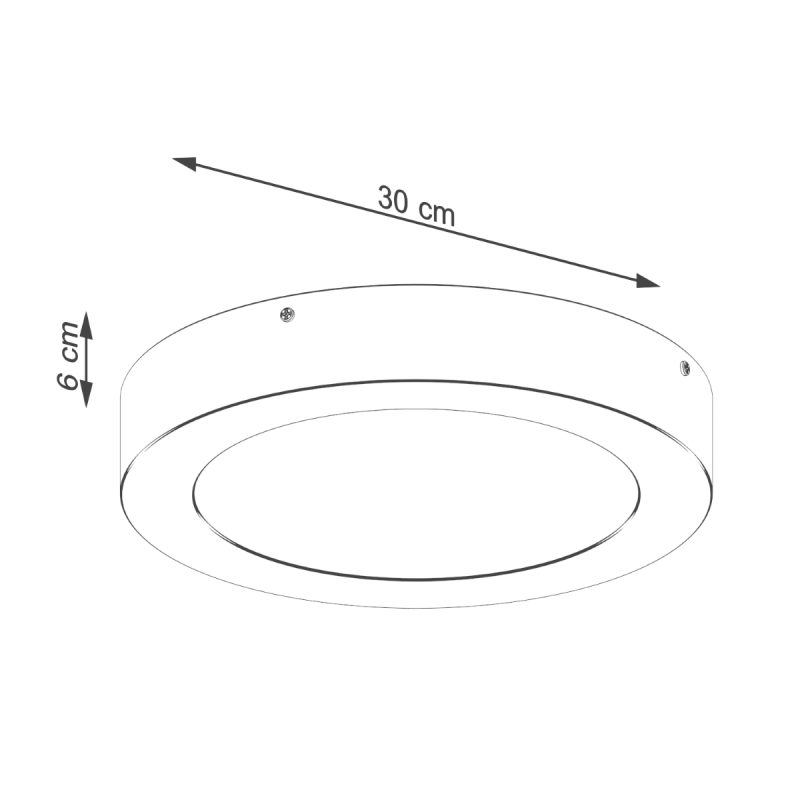 Plafon ONYX 30 biały LED 3000K - obrazek 5