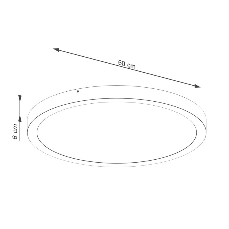 Plafon ONYX 60 biały LED 3000K - obrazek 5