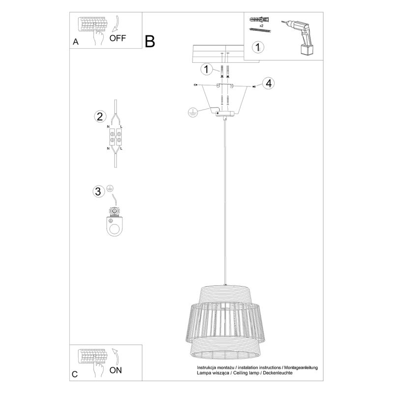 Lampa wisząca BRILO - obrazek 6