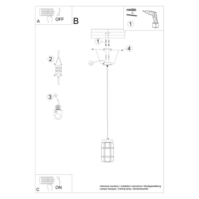 Lampa wisząca GOTTO 1 - obrazek 6