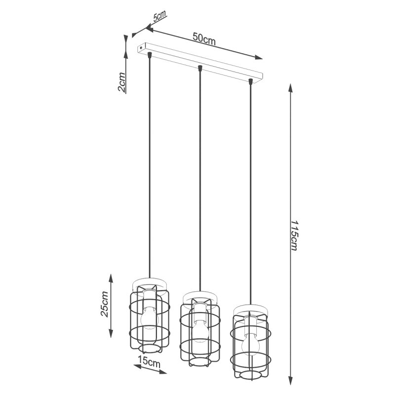 Lampa wisząca GOTTO 3L - obrazek 5