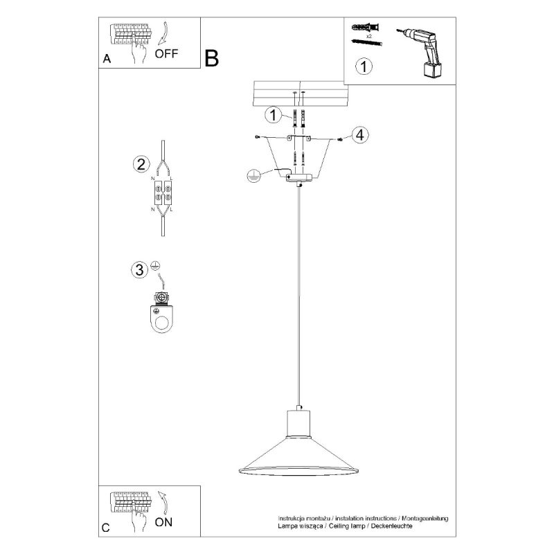 Lampa wisząca JAGA czarna - obrazek 16