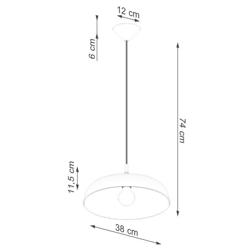 Lampa wisząca GINA czarna - obrazek 13