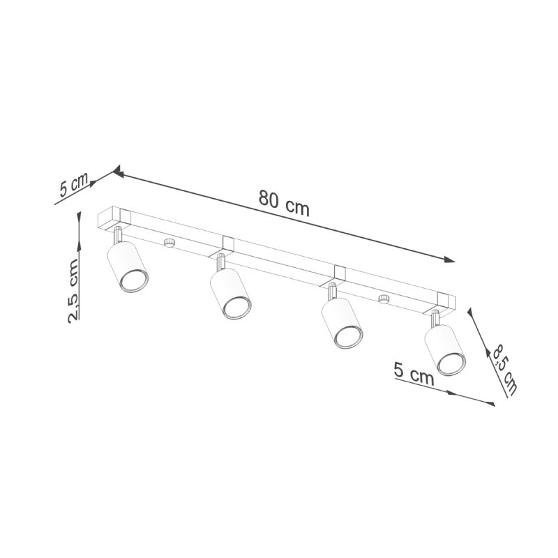 Plafon FAGER 4L czarny - obrazek 10